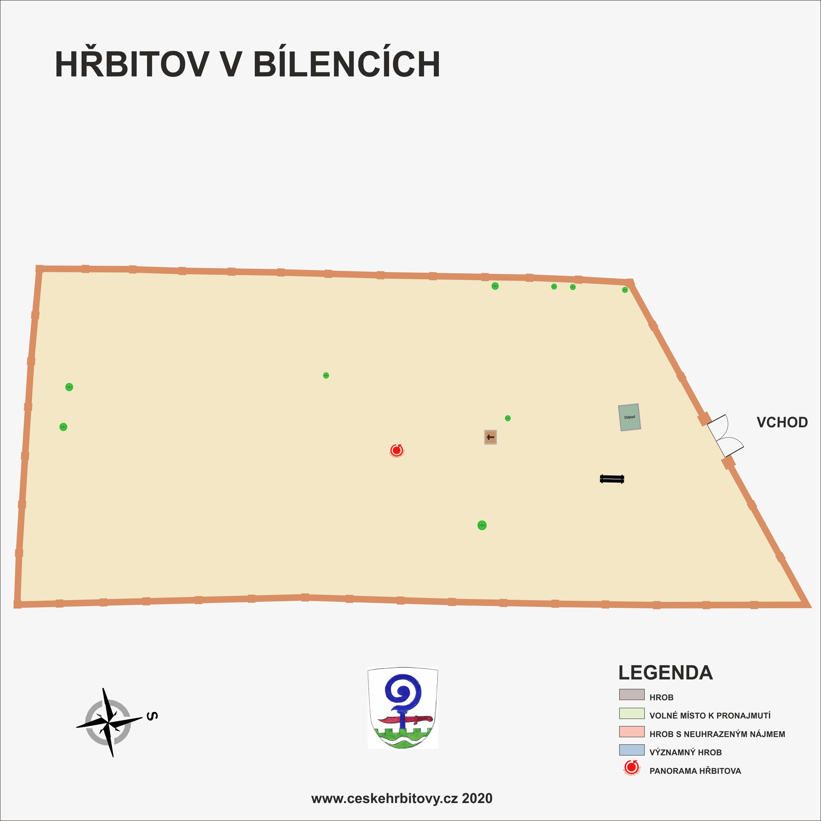 Mapa hĹ™bitova Obecní
