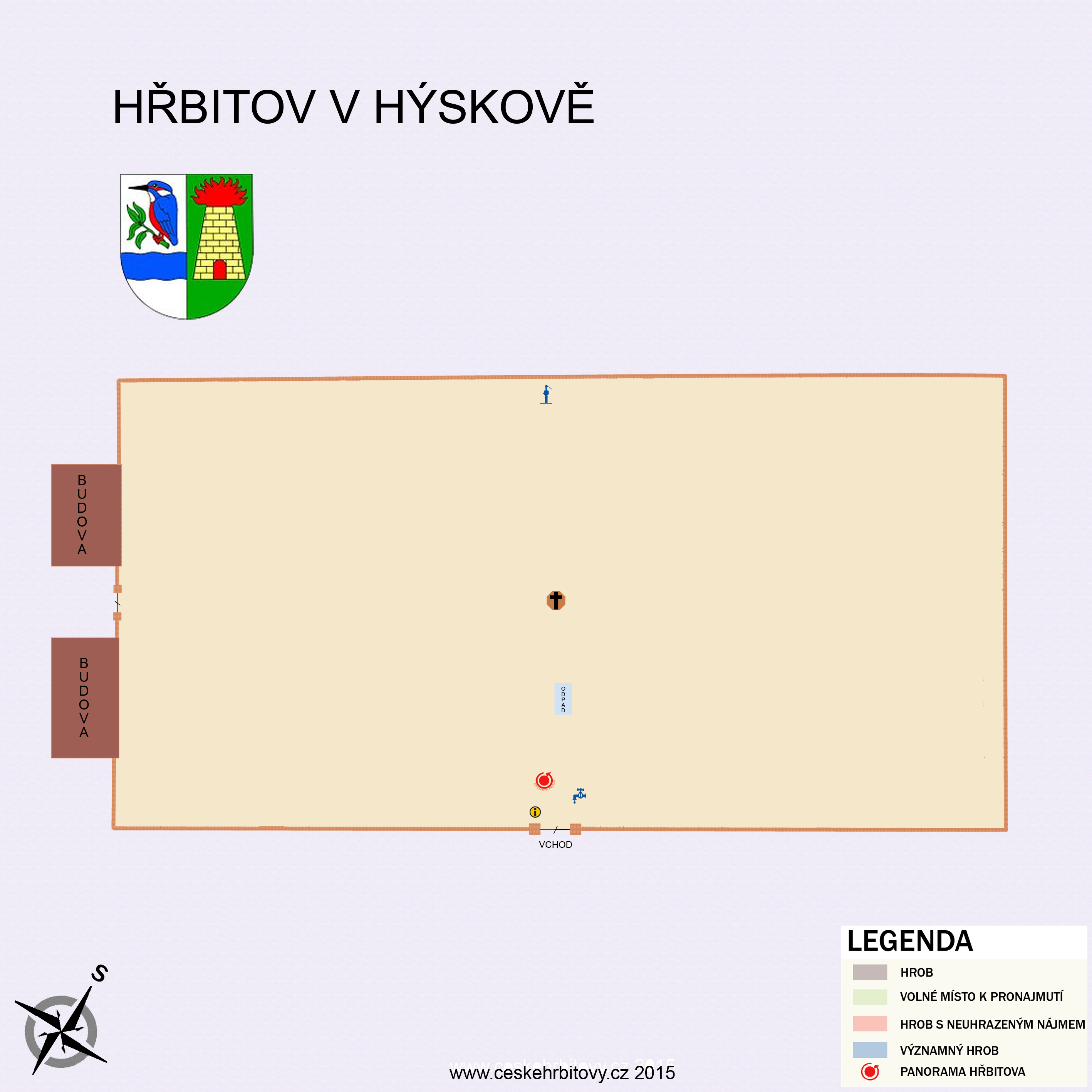 Mapa hĹ™bitova Obecní