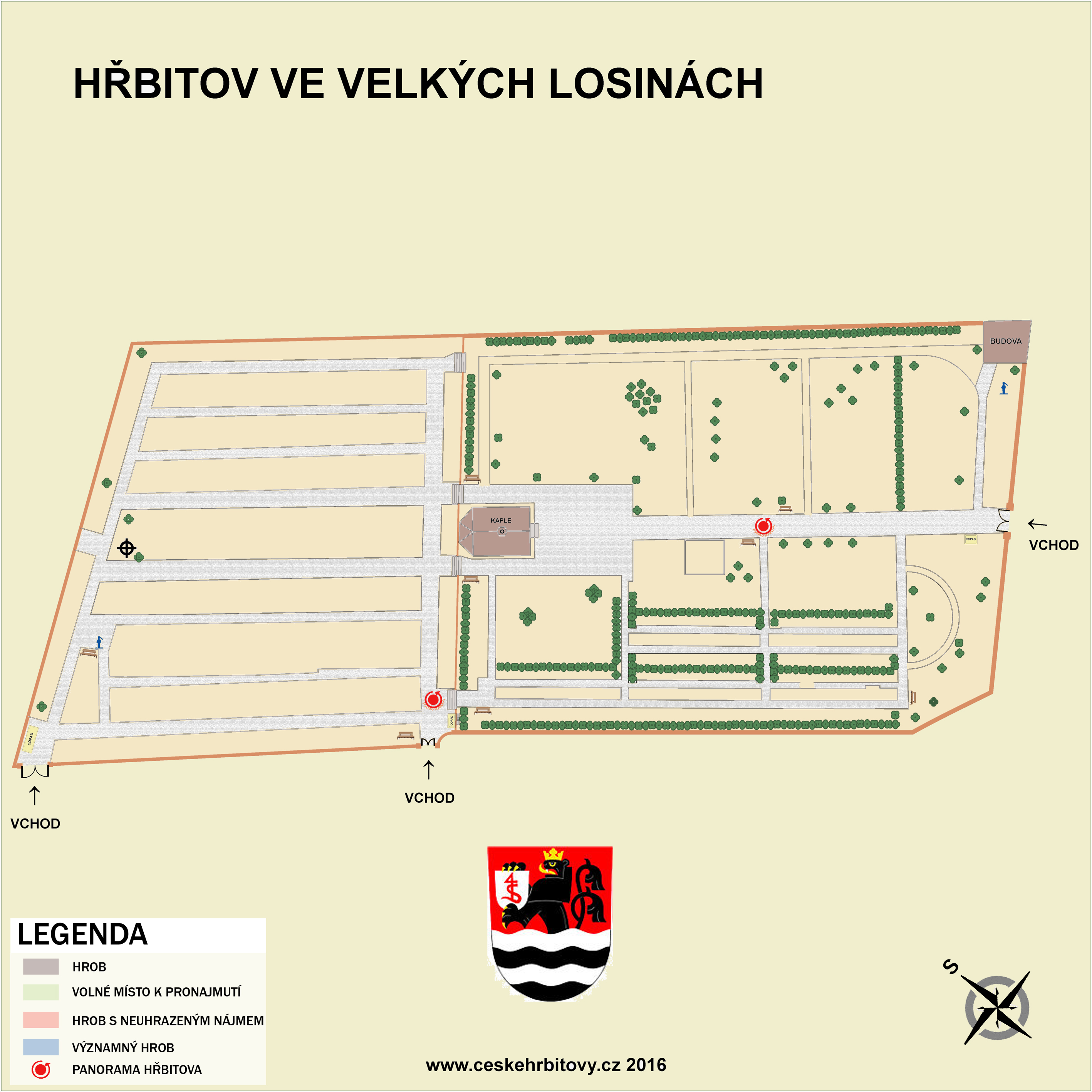 Mapa hĹ™bitova Velké Losiny