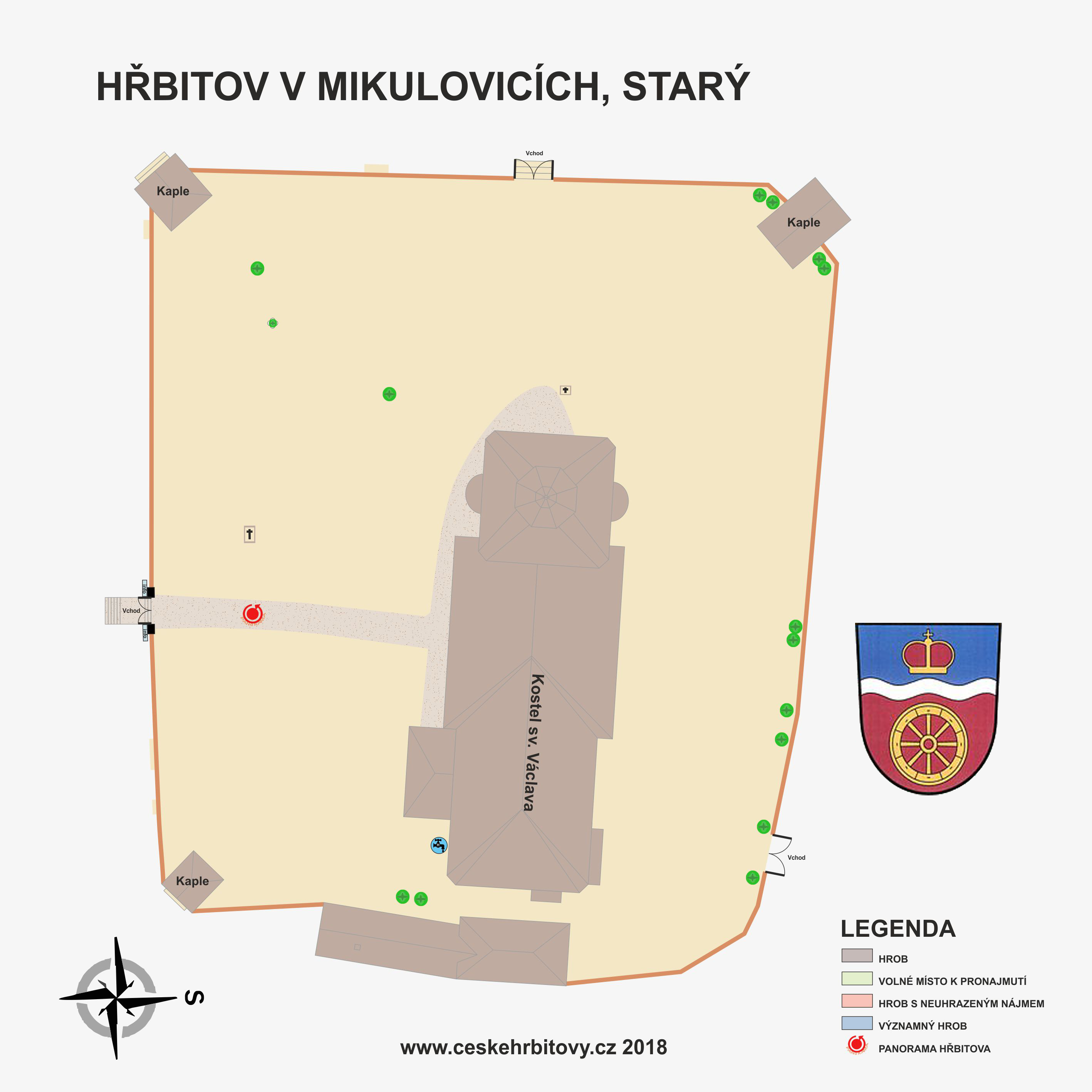 Mapa hĹ™bitova Starý