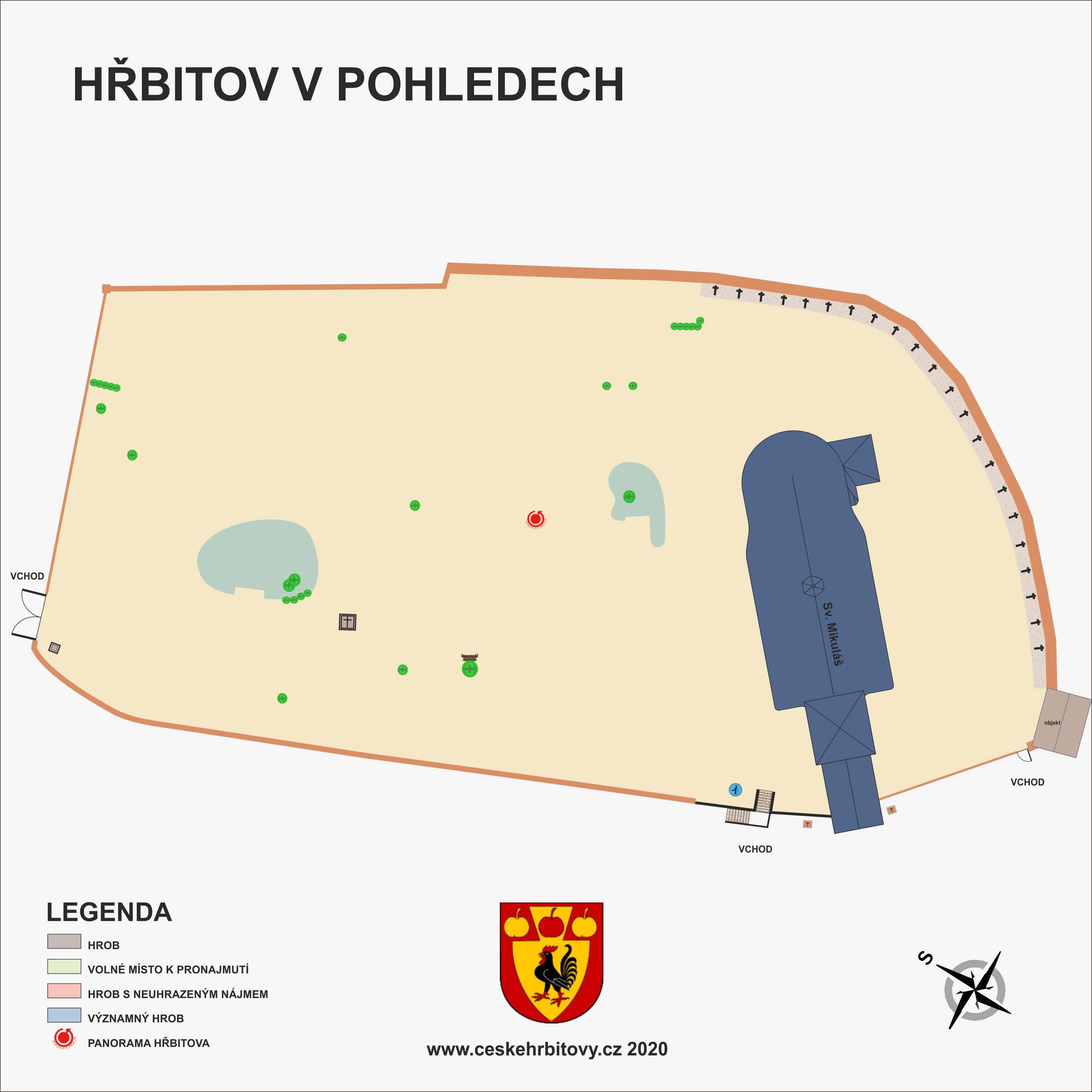 Mapa hĹ™bitova Obecní