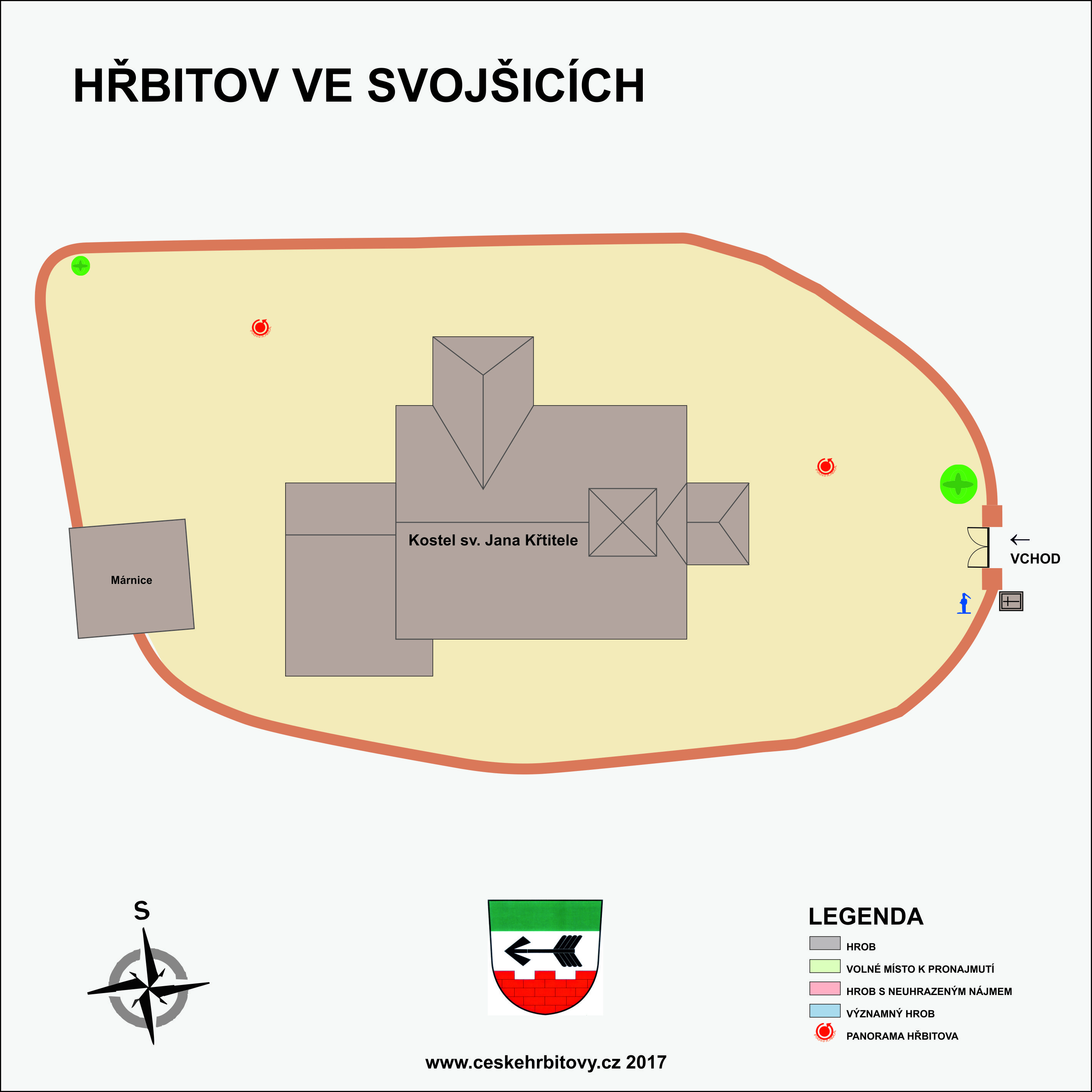 Mapa hĹ™bitova Svojšice